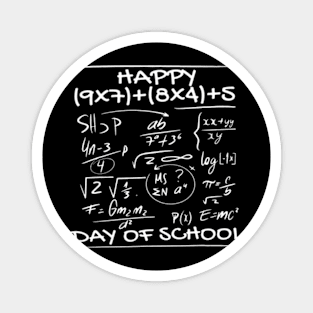 100Th Day Of School Math Teachers Kids Child Happy 100 Days Magnet